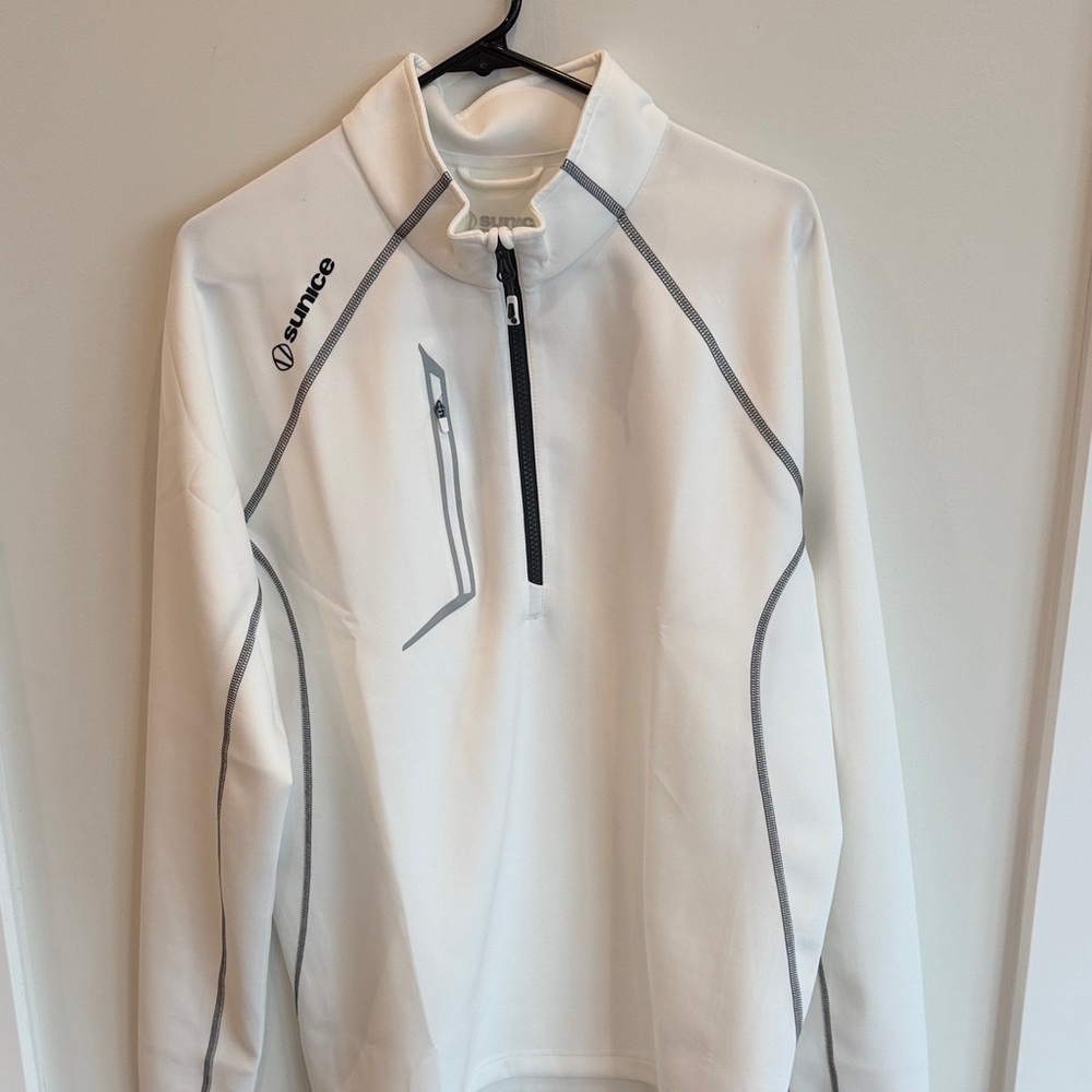 Sunice White and Gray Performance Pullover - image 1